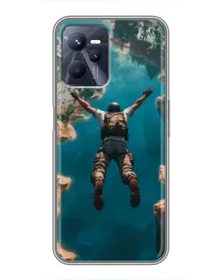 Чохол для Realme C35 з картинкою «PUBG — вільне падіння»