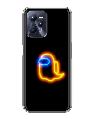 Чехол для Realme C35 с картинкой «Among Us неоновое сияние»
