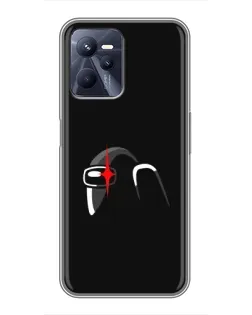 Чохол для Realme C35 з картинкою «Among Us шолом»