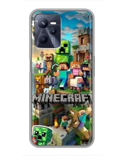 Чохол для Realme C35 з картинкою «Замок Minecraft»