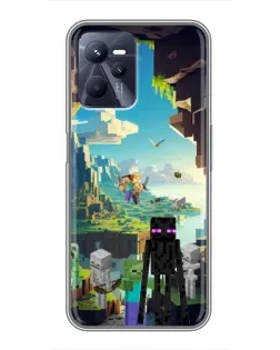 Чохол для Realme C35 з картинкою «Ендермен у лісі»
