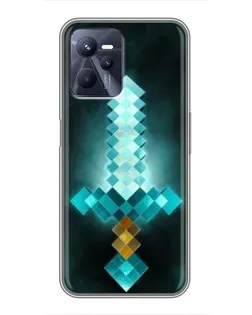 Чохол для Realme C35 з картинкою «Алмазний меч неон»