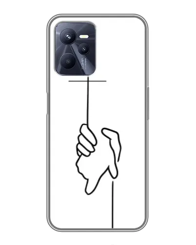 Чехол для Realme C35 с картинкой «Рука держит»