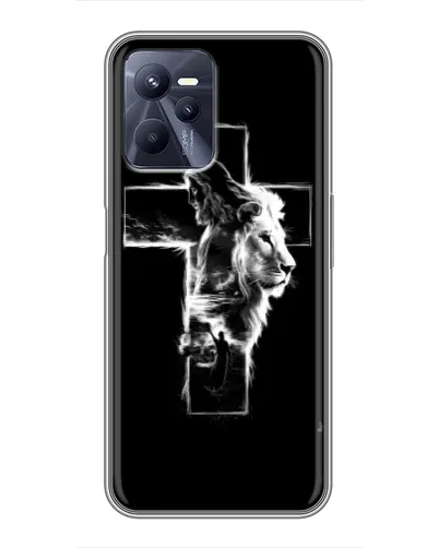 Чехол для Realme C35 с картинкой «Сияющий крест Jesus» Чехол для Realme C35 с картинкой «Сияющий крест Jesus»