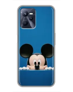 Чехол для Realme C35 с картинкой «Микки выглядывает»