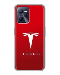 Чехол для Realme C35 с картинкой «Tesla Red Classic»