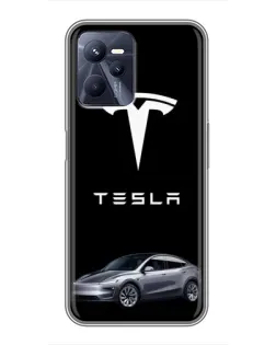 Чохол для Realme C35 з картинкою «Tesla Model Y»
