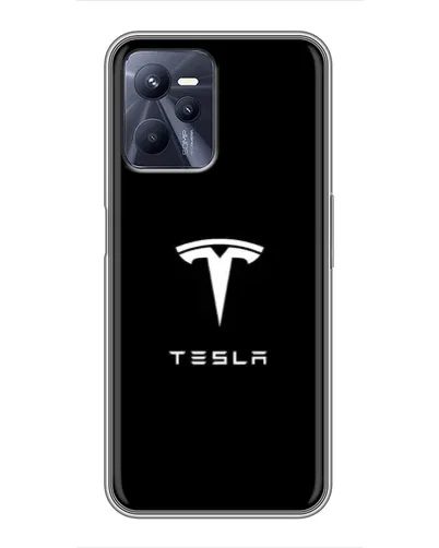 Чохол для Realme C35 з картинкою «Tesla White Logo» Чохол для Realme C35 з картинкою «Tesla White Logo»
