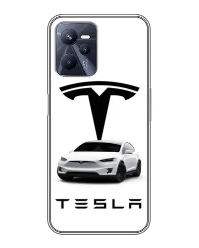 Чохол для Realme C35 з картинкою «Tesla White Style» Чохол для Realme C35 з картинкою «Tesla White Style»