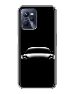Чохол для Realme C35 з картинкою «Фари Tesla Night»