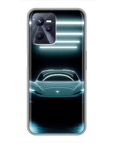 Чохол для Realme C35 з картинкою «Tesla в неоні» Чохол для Realme C35 з картинкою «Tesla в неоні»