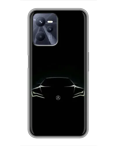 Чехол для Realme C35 с картинкой «Mercedes — силуэт авто» Чехол для Realme C35 с картинкой «Mercedes — силуэт авто»