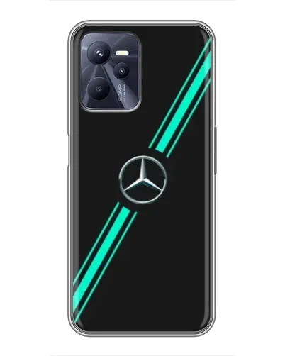 Чехол для Realme C35 с картинкой «Спортивные линии Mercedes» Чехол для Realme C35 с картинкой «Спортивные линии Mercedes»