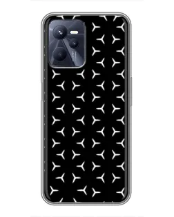 Чехол для Realme C35 с картинкой «Mercedes паттерн звезд»