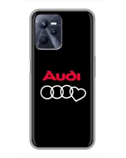 Чехол для Realme C35 с картинкой «Логотип Audi Heart»