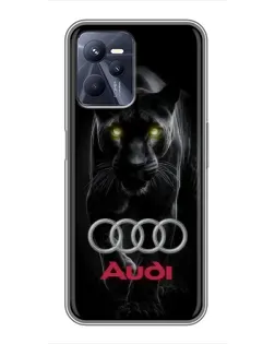 Чохол для Realme C35 з картинкою «Пантера та Audi»