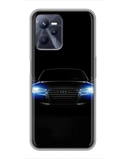 Чохол для Realme C35 з картинкою «Audi в неоні»