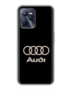 Чохол для Realme C35 з картинкою «Audi — золотий логотип»
