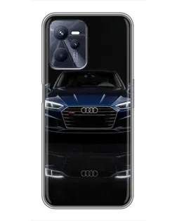 Чохол для Realme C35 з картинкою «Audi — нічне відображення»