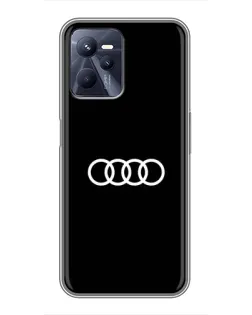 Чохол для Realme C35 з картинкою «Audi White Logo»