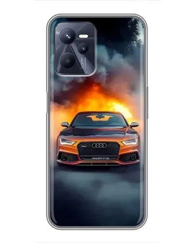 Чохол для Realme C35 з картинкою «Audi у вогняному диму» Чохол для Realme C35 з картинкою «Audi у вогняному диму»
