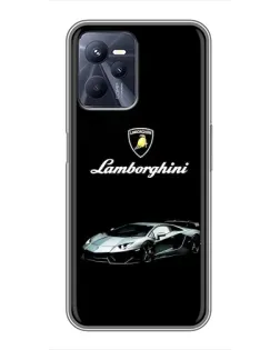 Чехол для Realme C35 с картинкой «Логотип Lamborghini классика»