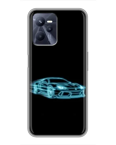 Чехол для Realme C35 с картинкой «Неоновый контур Lamborghini» Чехол для Realme C35 с картинкой «Неоновый контур Lamborghini»