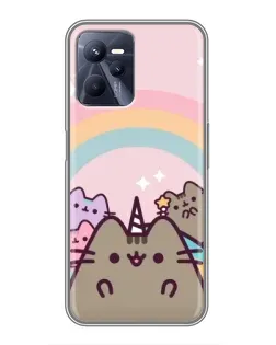 Чехол для Realme C35 с картинкой «Единорог Pusheen»