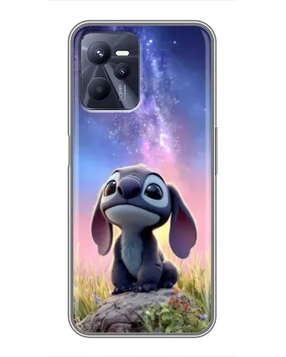 Чехол для Realme C35 с картинкой «Стич на рассвете»