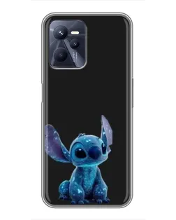 Чохол для Realme C35 з картинкою «Стіч на чорному»