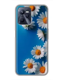 Чехол для Realme C35 с картинкой «Белоснежные маргаритки»