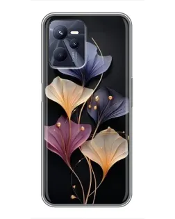Чехол для Realme C35 с картинкой «Лиловые цветы грации»
