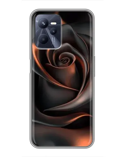 Чехол для Realme C35 с картинкой «Шелковая черная роза» Чехол для Realme C35 с картинкой «Шелковая черная роза»