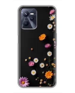 Чехол для Realme C35 с картинкой «Цветочная композиция»