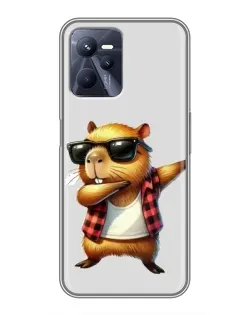 Чехол для Realme C35 с картинкой «Капибара рэпер даб» Чехол для Realme C35 с картинкой «Капибара рэпер даб»