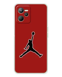 Чехол для Realme C36 с картинкой «Jordan Red Back»