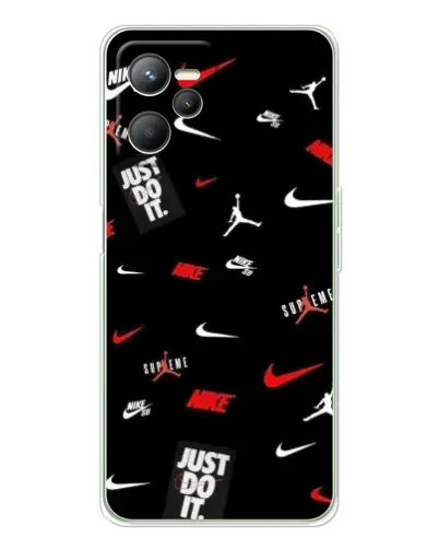 Чехол для Realme C36 с картинкой «Nike Mix Pattern»