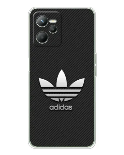 Чехол для Realme C36 с картинкой «Adidas Карбоновая текстура»