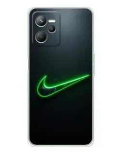 Чехол для Realme C36 с картинкой «Неоновый контур Nike» Чехол для Realme C36 с картинкой «Неоновый контур Nike»