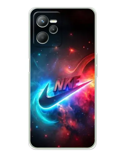 Чехол для Realme C36 с картинкой «Огненный логотип Nike» Чехол для Realme C36 с картинкой «Огненный логотип Nike»