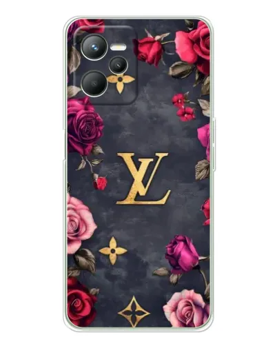 Чехол для Realme C36 с картинкой «Цветочный Louis Vuitton»