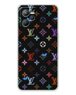 Чехол для Realme C36 с картинкой «Цветная монограмма LV»