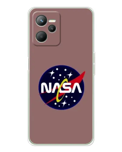 Чехол для Realme C36 с картинкой «NASA — ретро космос»