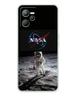 Чехол для Realme C36 с картинкой «Астронавт на Луне» Чехол для Realme C36 с картинкой «Астронавт на Луне»