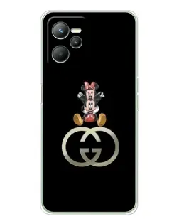 Чехол для Realme C36 с картинкой «Минни Маус на лого»