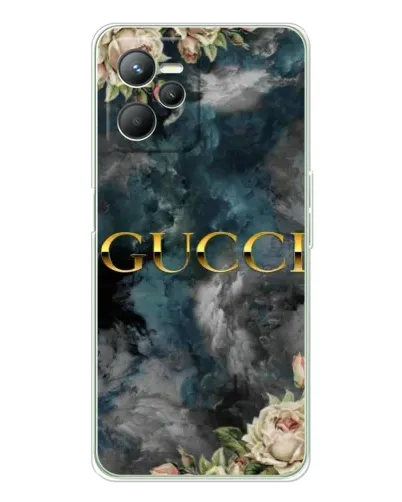 Чехол для Realme C36 с картинкой «Абстрактные цветы Gucci» Чехол для Realme C36 с картинкой «Абстрактные цветы Gucci»
