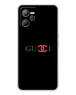 Чехол для Realme C36 с картинкой «Gucci — красный градиент»