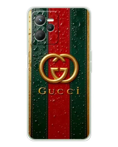Чехол для Realme C36 с картинкой «Gucci — фирменная полоса и золото» Чехол для Realme C36 с картинкой «Gucci — фирменная полоса и золото»