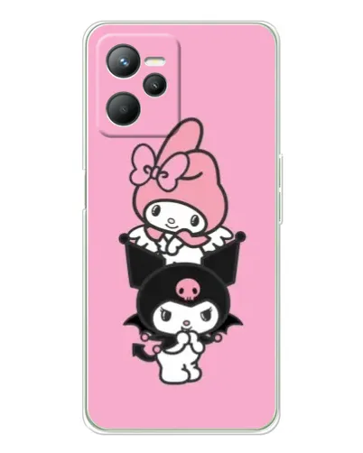 Чехол для Realme C36 с картинкой «My Melody и Kuromi»
