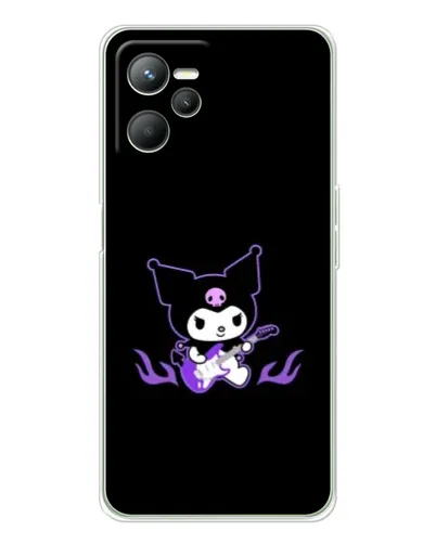 Чехол для Realme C36 с картинкой «Электрическая Kuromi»